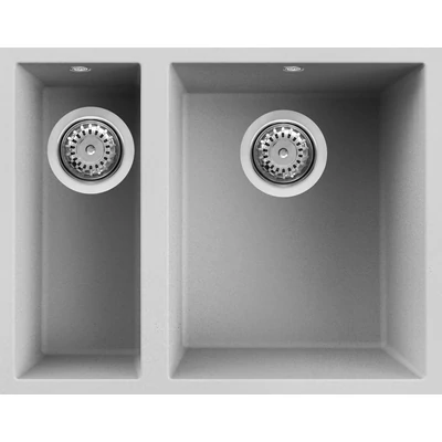 Elleci Quadra 150 Undermount gránit mosogatótálca - M79 Aluminium