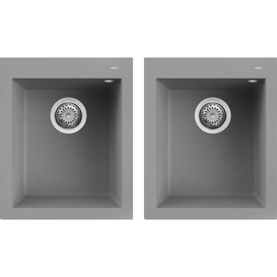 Elleci Quadra 200 gránit mosogatótálca - G48 Cemento