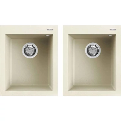 Elleci Quadra 200 gránit mosogatótálca - G62 Bianco Antico