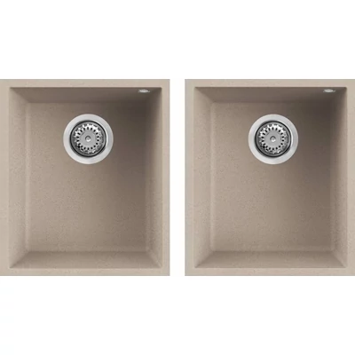 Elleci Quadra 200 Undermount gránit mosogatótálca - G51 Avena