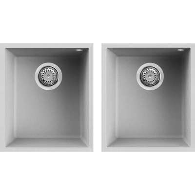 Elleci Quadra 200 Undermount gránit mosogatótálca - M79 Aluminium