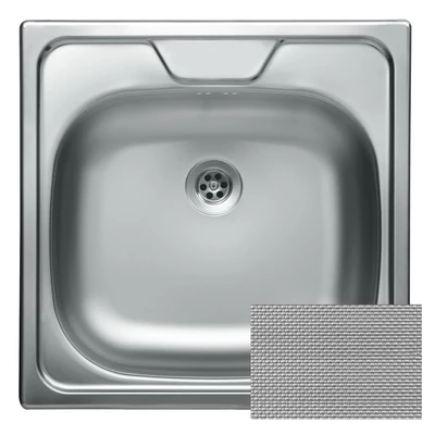 Evido Panel rozsdamentes mosogatótálca 1 1/2" - szövetmintás