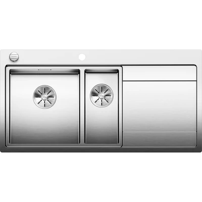 BLANCO DIVON II 6S-IF rozsdamentes mosogatótálca excenterrel - balos
