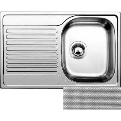 BLANCO TIPO 45S COMPACT rozsdamentes mosogatótálca - szövetmintás