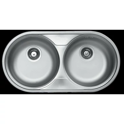 Livinox kétkörtálas mosogató 3 1/2" - szövetmintás - EC-139DK