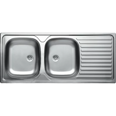 Livinox kétmedence csepptálcás mosogató - 3 1/2" - EC-138K