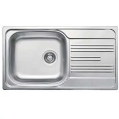 Livinox egymedence csepptálcás mosogató - 3 1/2" natúr - EC-198K