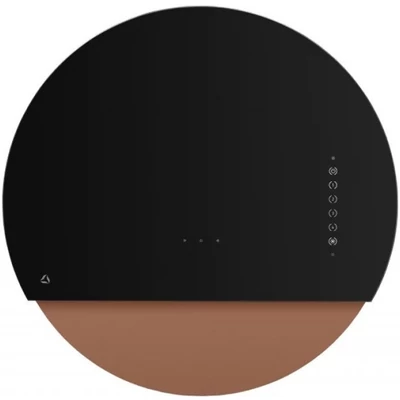 Ciarko Design Eclipse döntött ernyős fali páraelszívó - rose gold / fekete