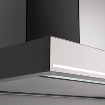 FALMEC BLADE 90 sziget párelszívó - inox / fehér üveg