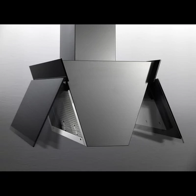 FALMEC BUTTERFLY fali páraelszívó - inox / fekete üveg