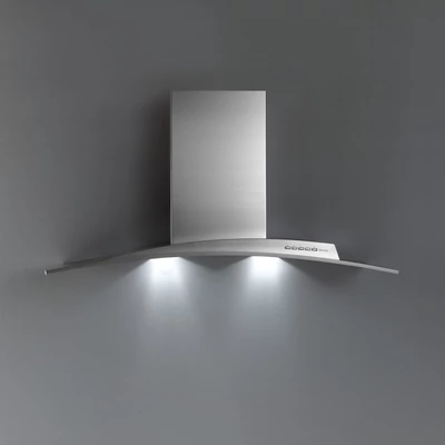 Falmec ATLAS GLASS 90 fali páraelszívó inox / üveg