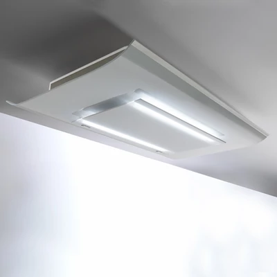 FALMEC CIELO mennyezetbe építhető páraelszívó - inox / fehér üveg