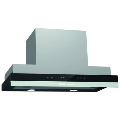 Gorenje BHP643ORAB kihúzható teleszkópos páraelszívó - inox / fekete üveg előlap