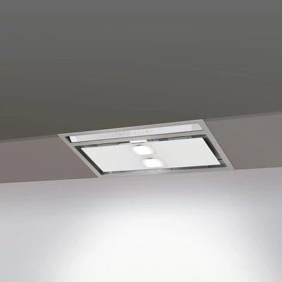 NODOR GTC L 600 WH beépíthető páraelszívó - inox / fehér üveg