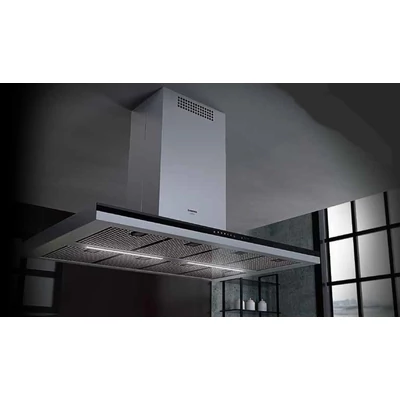 NODOR NorBreeze ISLA MIRAGE PREMIUM 120 sziget páraelszívó - inox / fekete üveg