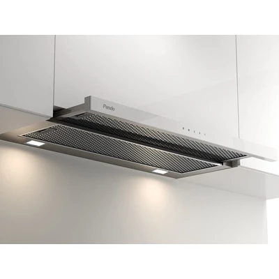 Pando IES/60 beépíthető teleszkópos páraelszívó - inox / fehér üveg
