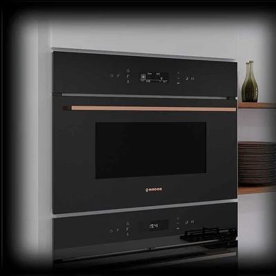NODOR NorChef MO-4800 CU beépíthető kompakt multifunkciós sütő - fekete / réz