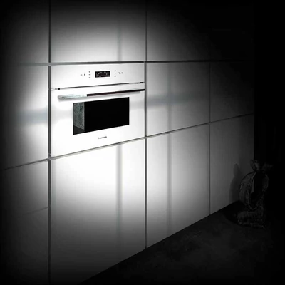 NODOR NorChef MW-4800 SW beépíthető kompakt kombinált sütő - mikrohullámú sütő - fehér / inox