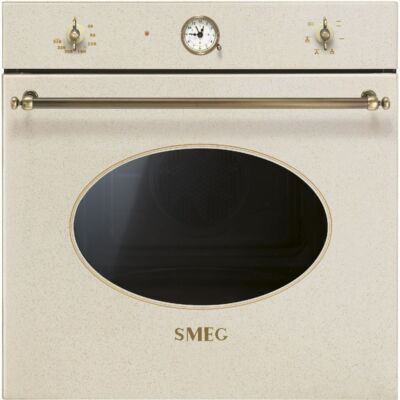 SMEG SF800AVO beépíthető rusztikus hőlégkeveréses sütő - avena / bronz