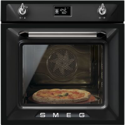 SMEG SFP6925NPZE1 beépíthető rusztikus pirolitikus sütő - fekete