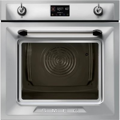 SMEG SOP6902S2PX beépíthető rusztikus pirolitikus gőzpároló-sütő