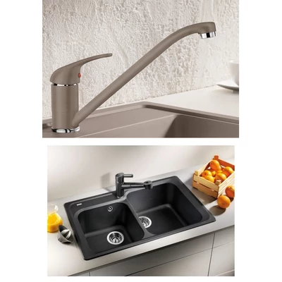 BLANCO DARAS silgránit HD csaptelep - BLANCO CLASSIC 8 gránit mosogatótálca szett