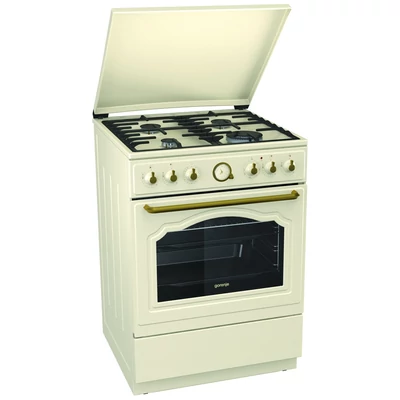 Gorenje K62CLI szabadonálló kombinált rusztikus tűzhely - elefántcsont