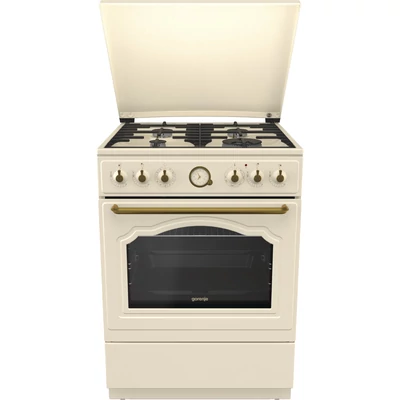 Gorenje KS6250CLI szabadonálló kombinált rusztikus tűzhely - elefántcsontszín