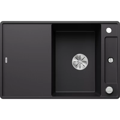 BLANCO AXIA III 45 S-F fekete üveg tart., SZINTBE ÉPÍTÉS