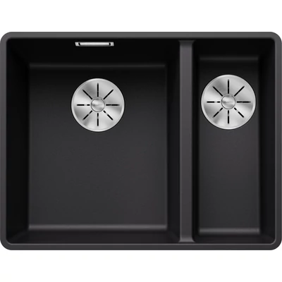 BLANCO SUBLINE 340/160-F fekete e.n., SZINTBE ÉPÍTÉS