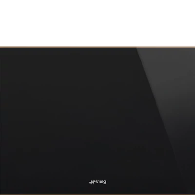 SMEG BEÉPÍTHETŐ BORHŰTŐ, Dolce Stil Novo design, 45 cm, forgatható ajtó, fekete üveg