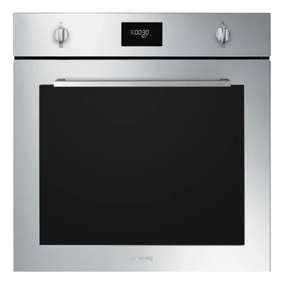 SMEG PIROLITIKUS HŐLÉGKEVERÉSES SÜTŐ, Selezione design, 60 cm, CS LCD, inox