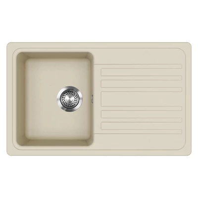 EVIDO Home 45S gránit mosogató, 765 x 460mm, bézs