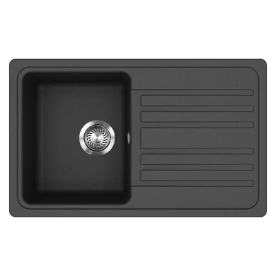 EVIDO Home 45S gránit mosogató, 765 x 460mm, antracit