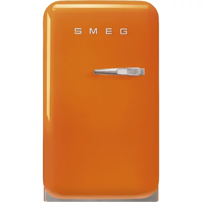 SMEG MINI BAR, retro, 40,4x74 cm, bal oldali pántok, narancssárga