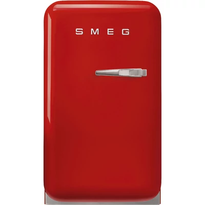 SMEG MINI BAR, retro, 40,4x74 cm, bal oldali pántok, piros
