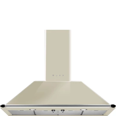 SMEG VICTORIA design kürtős fali páraelszívó, 110 cm, bézs