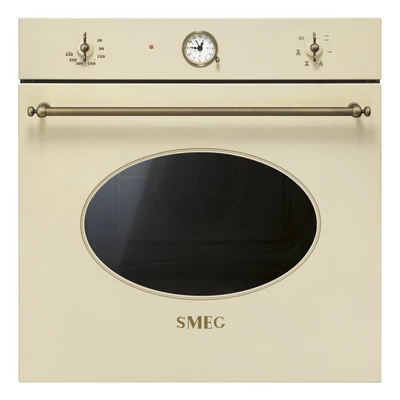 SMEG HŐLÉGKEVERÉSES SÜTŐ, Colonial design, 60 cm, analóg, bézs