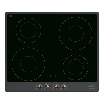 SMEG INDUKCIÓS FŐZŐLAP, Cortina design, 60 cm, 4 főzőzóna, antracit
