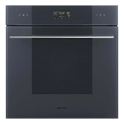 SMEG KOMBINÁLT GŐZSÜTŐ, Linea design, Galileo, 60 cm, ES LCD, neptune szürke üveg