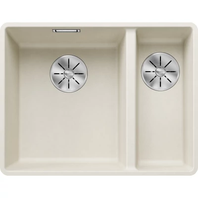 BLANCO SUBLINE 340/160-F törtfehér e.n., SZINTBE ÉPÍTÉS