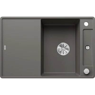 BLANCO AXIA III 45 S-F vulkánszürke fa tart., SZINTBE ÉPÍTÉS