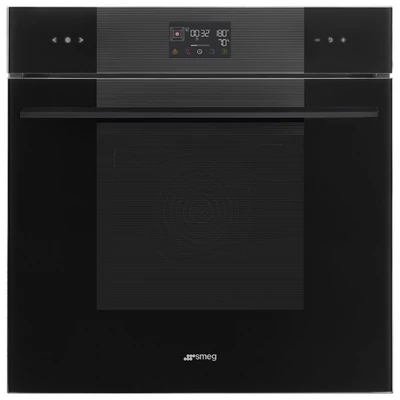 SMEG KOMBINÁLT GŐZSÜTŐ, Linea design, Galileo, 60 cm, ES LCD, mélyfekete üveg