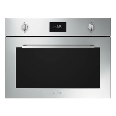 SMEG KOMPAKT KOMBINÁLT MIKROHULLÁMÚ SÜTŐ, Selezione design, 45 cm, rozsdamentes acél