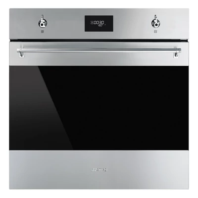 SMEG HŐLÉGKEVERÉSES SÜTŐ, Classica design, 60 cm, CS LCD, inox