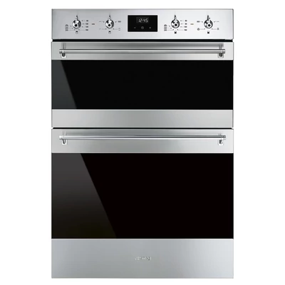 SMEG DUPLA HŐLÉGKEVERÉSES SÜTŐ, Classica design, 60x88 cm, ES LCD, oszlopba építhető, inox