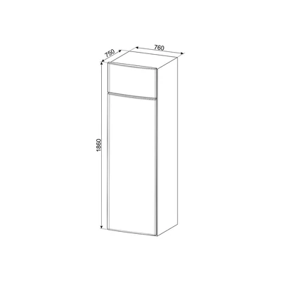 SMEG SZABADONÁLLÓ HŰTŐ ÉS FAGYASZTÓ, 76x186 cm, jobb oldali pántok, inox