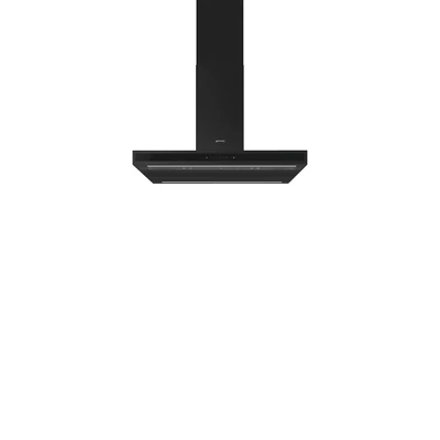 SMEG UNIVERSALE design T-shape sziget páraelszívó, 90 cm, matt fekete