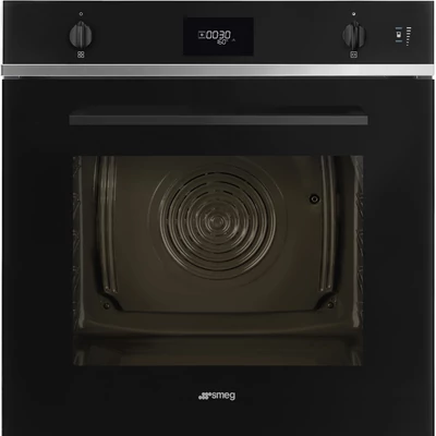 SMEG KOMBINÁLT PIROLITIKUS SÜTŐ, GŐZFUNKCIÓVAL, Selezione design, Galileo, 60 cm, CS LCD, fekete üveg