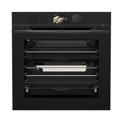 De Dietrich kombinált pirolitikus gőzsütő, 73 l, 19 funkció, 135 auto recept, TFT, infinite black